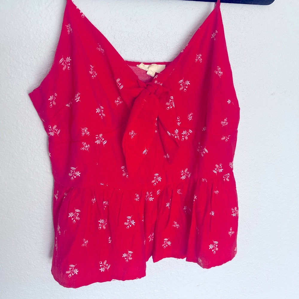 Red tank top